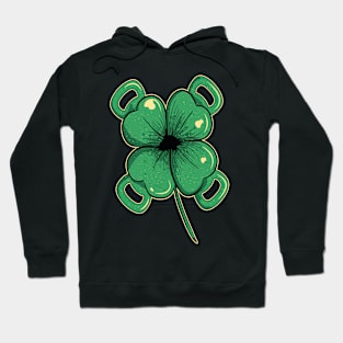 Shamrock, for leaf clover in green Hoodie